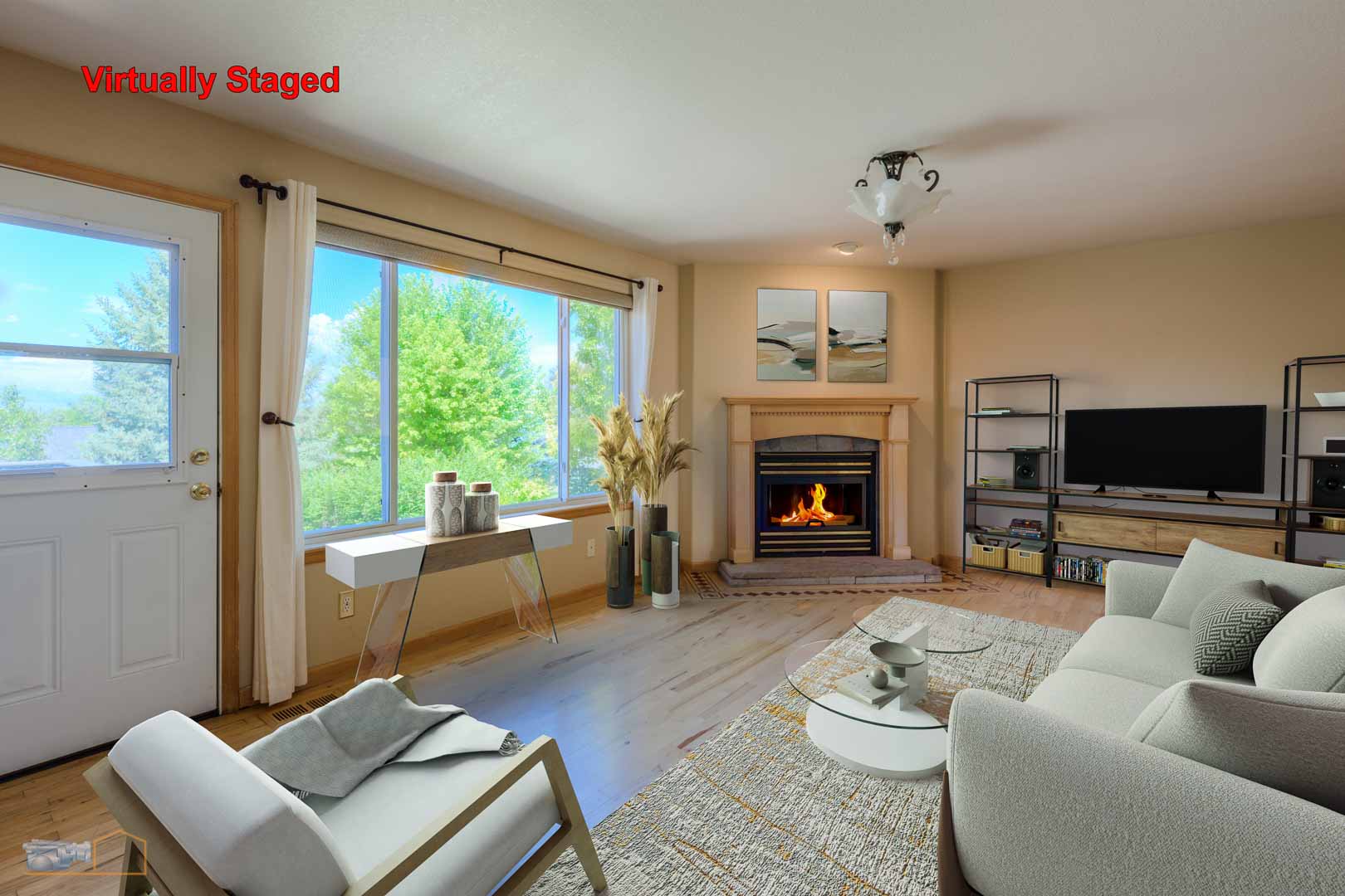 0356 07a Living Room1 5TMDE RVT3 Fireplace PSAI AD 31 07 23 07 55 Print Web - Virtual Staging